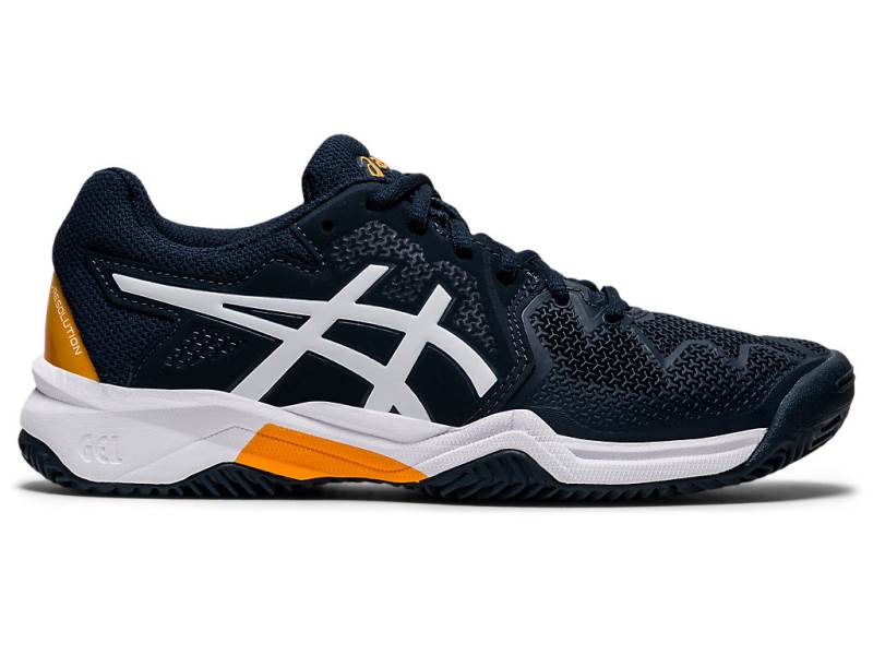 Sapatilhas Tenis Asics GEL-RESOLUTION 8 Clay GS Criança Azul Marinho, 6901A344.903